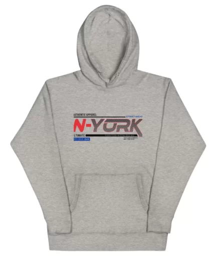 Authentic Apparel N-YORK Grey Hoodie