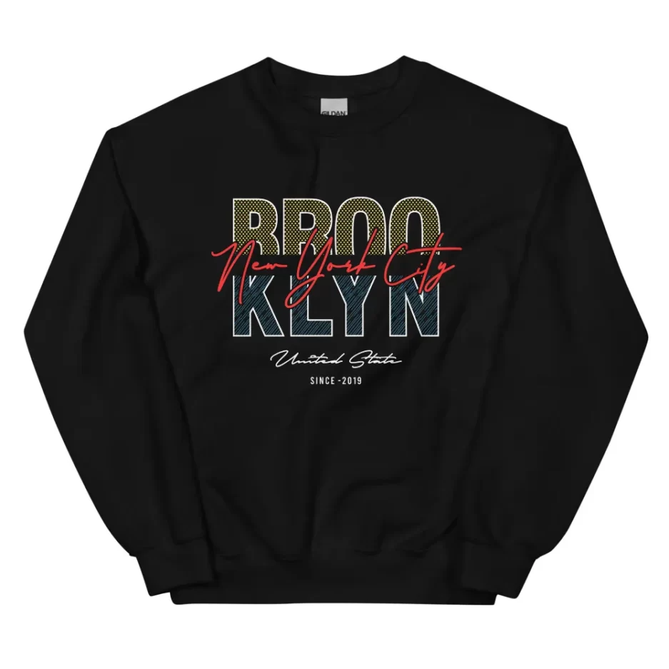 BROOKLYN New York City Black Sweatshirt