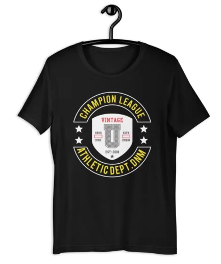 Champion League New Black T-shirt