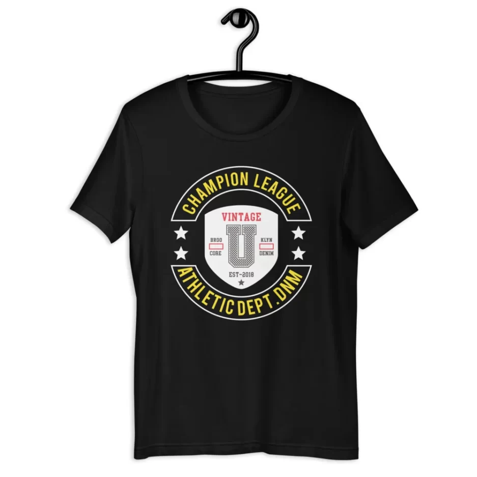 Champion League New Black T-shirt